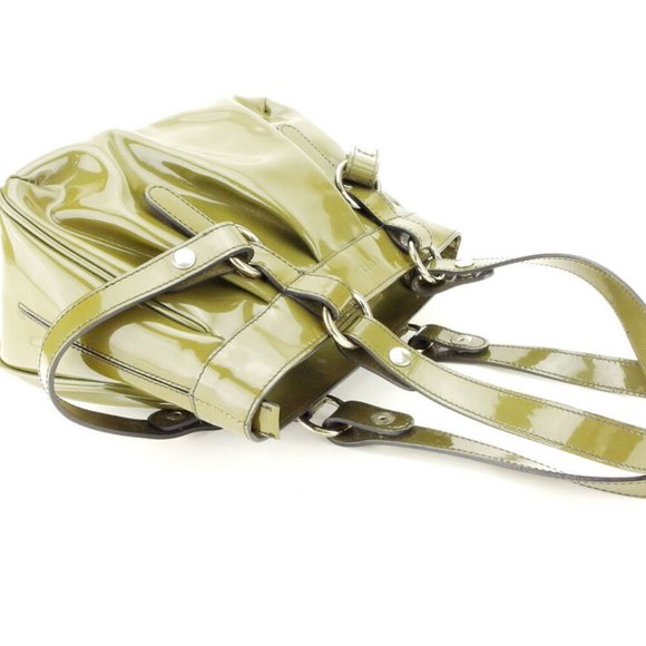 Authentic FURLA handbag with tack Enamel leather - Picture 4 of 9